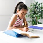 Child doing homework; occupational therapists concept